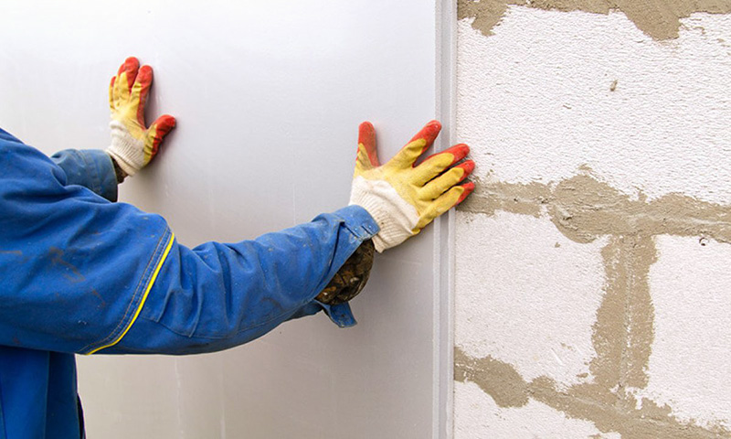 Gluing drywall