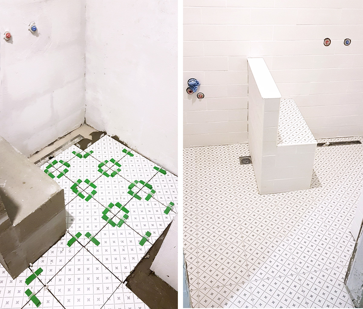 Bathroom renovation Sofia - tiles installation