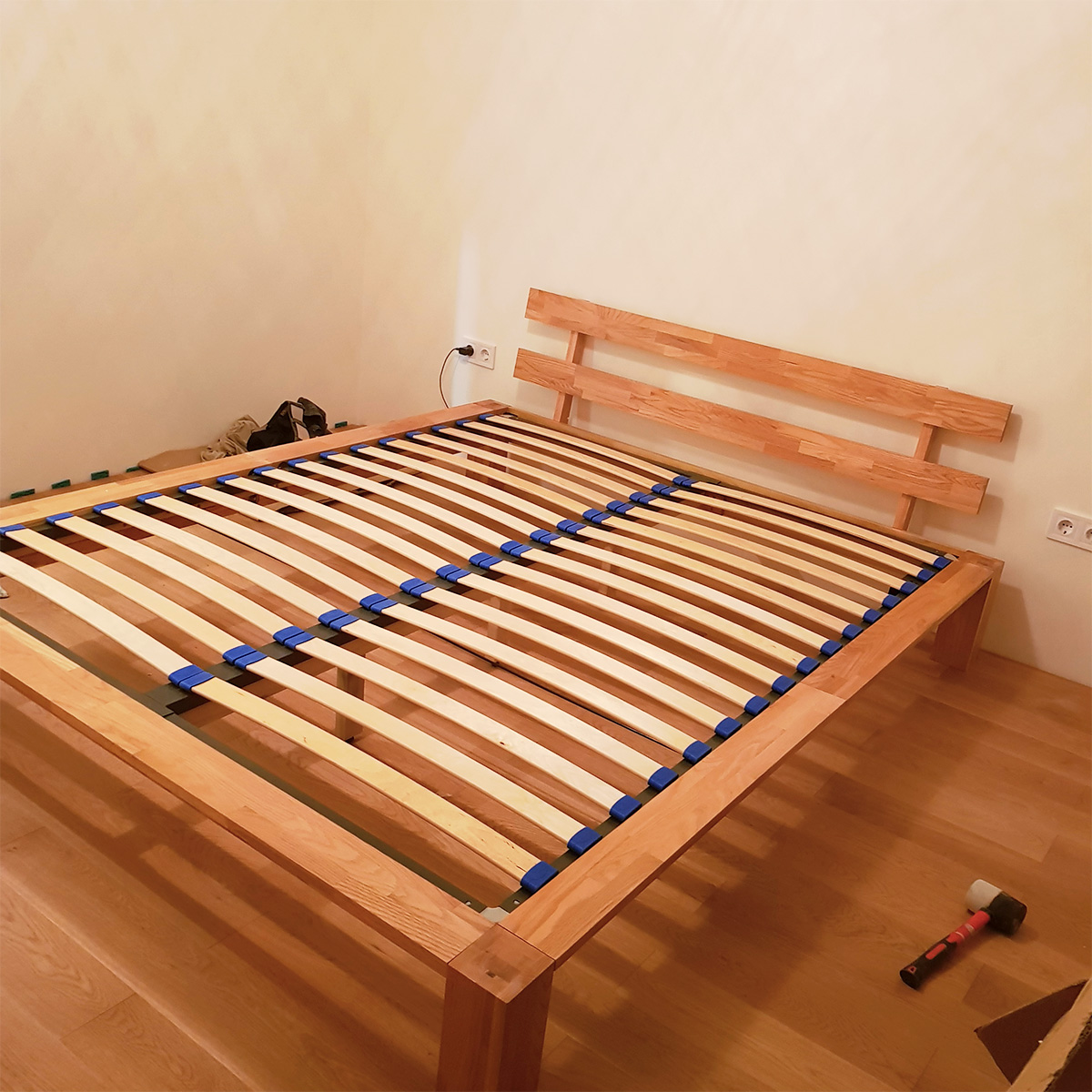 Bedroom renovation Sofia - double bed assembley