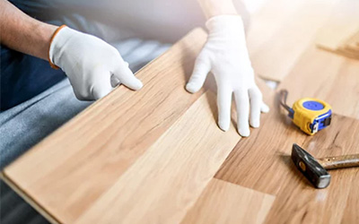Solid parquet installation, three-layer parquet installation, laminate parquet installation